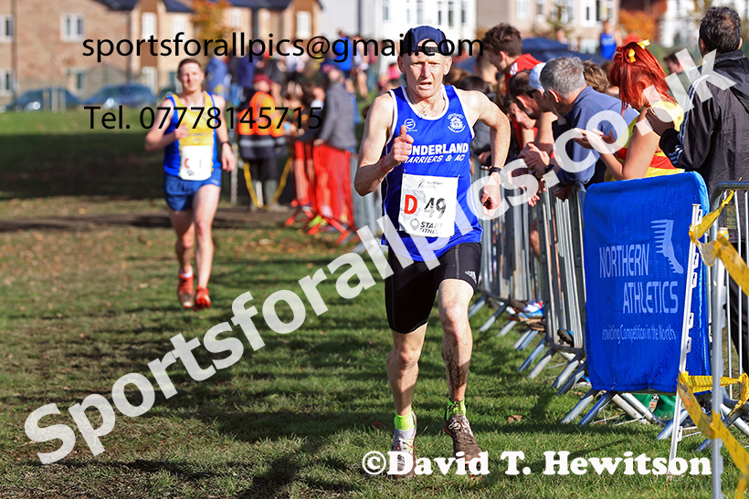 Senior men, 2024 Northern Cross Country Relays, Graves Park, Sheffield.   Photo: David T. Hewitson/Sports for All Pics